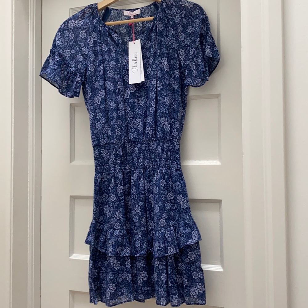 Parker Tessa floral dress double X small